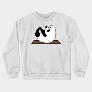 Panda yoga funny pose Crewneck Sweatshirt